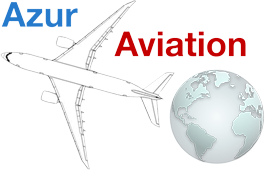 Azur Aviation Logo, aircraft ferry services
